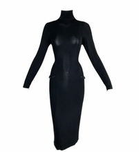 Load image into Gallery viewer, F/W 1998 Gucci by Tom Ford Black Turtleneck Sheer Dress
