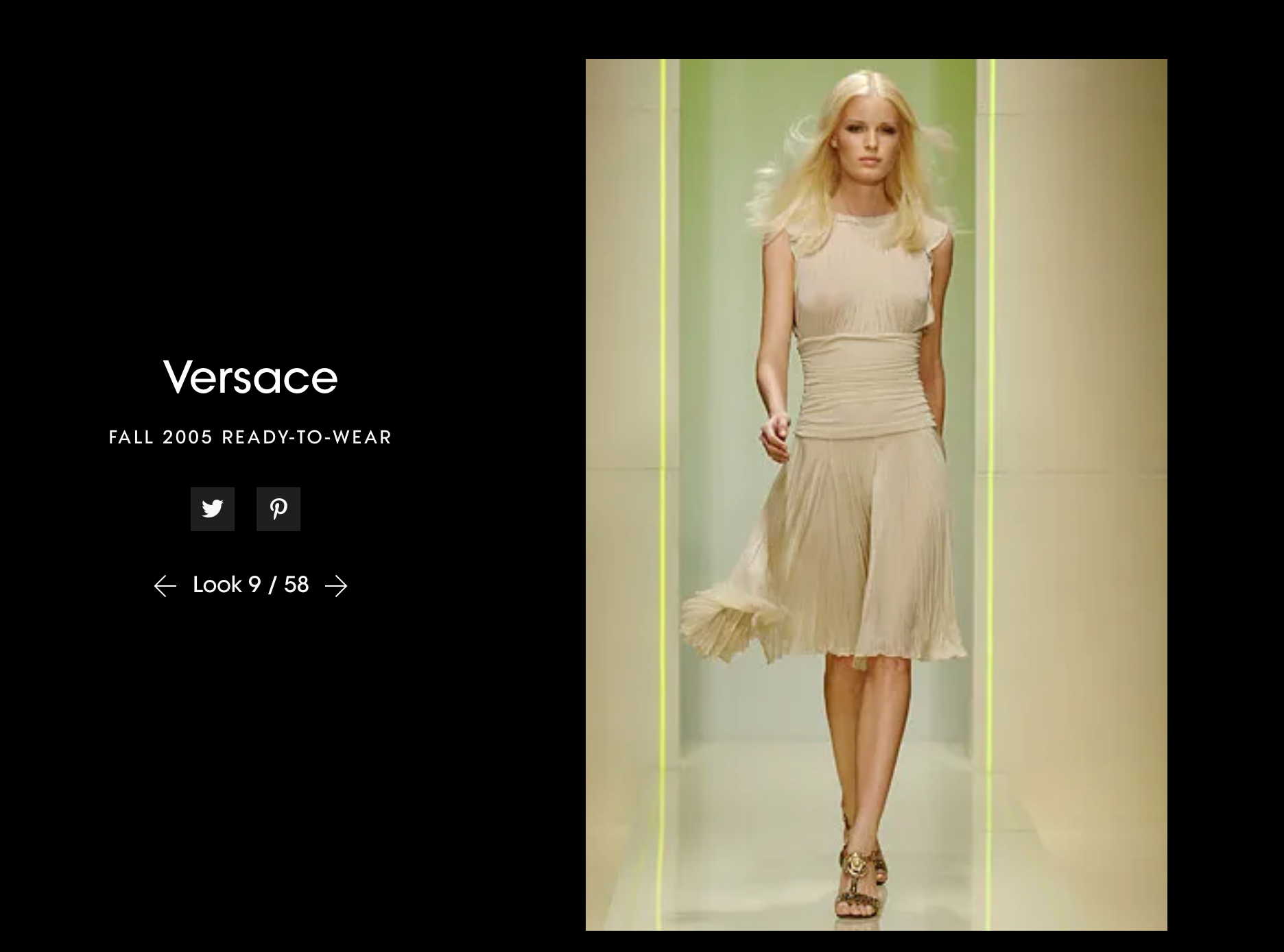 F/W 2005 Gianni Versace Dress Look 9 villa amour vintage F/W 2005 Gianni Versace Dress Look 9 villa amour vintage