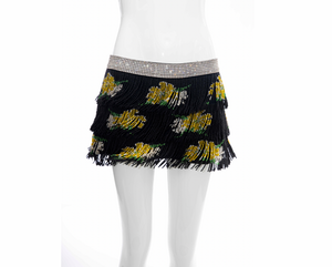 Spring/Summer 2000 Dolce & Gabbana Runway Silk Beaded Mini Skirt