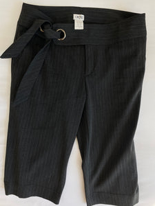 CACHE’ PIN-STRIPED BERMUDA SHORTS