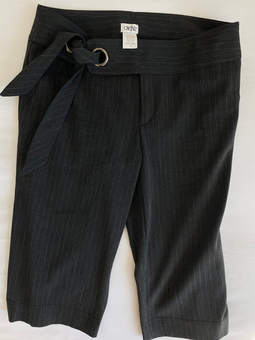 CACHE’ PIN-STRIPED BERMUDA SHORTS