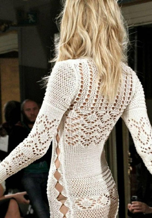 2010 Runway Emilio Pucci Crochet Knit Gown
