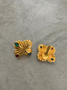 Rare 1990's Fendi Clip On Earrings