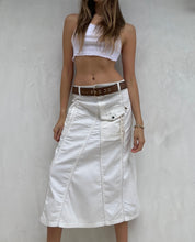 Load image into Gallery viewer, Rare Hiroko Koshino White Cargo Skirt
