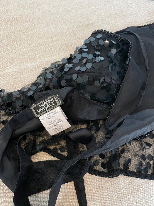 RARE Gianni VERSACE Couture Beaded Top