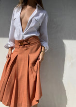 Load image into Gallery viewer, 1990&#39;s Dries Van Noten Twill Pleated A-Line Skirt Set
