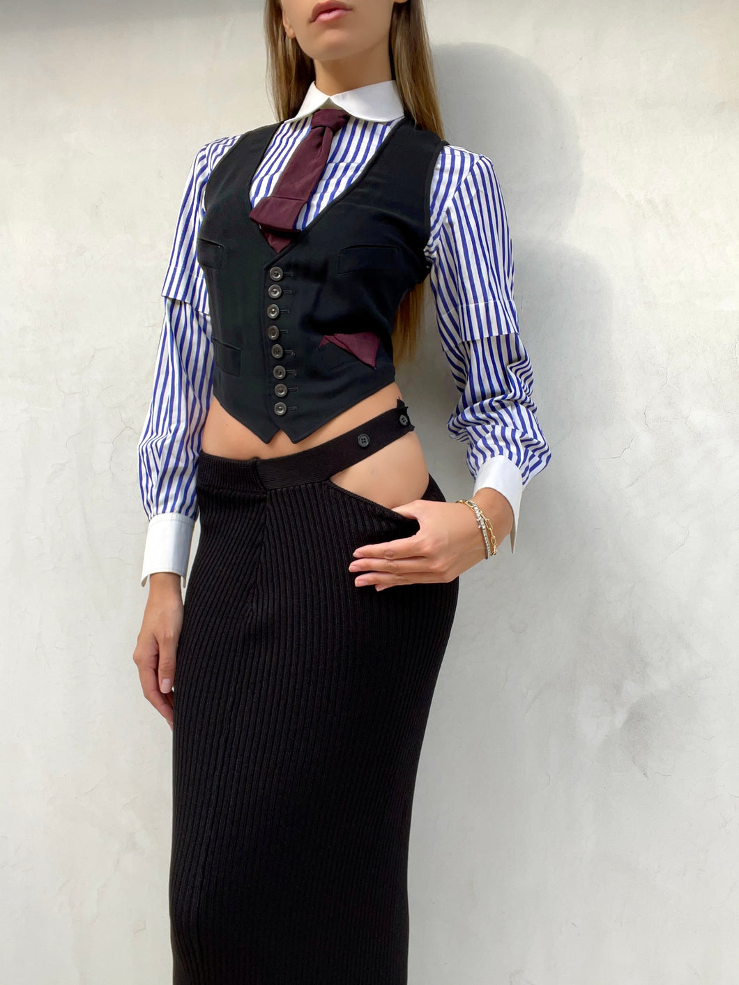 RARE S/S 1997 Jean Paul Gaultier Runway Waistcoat