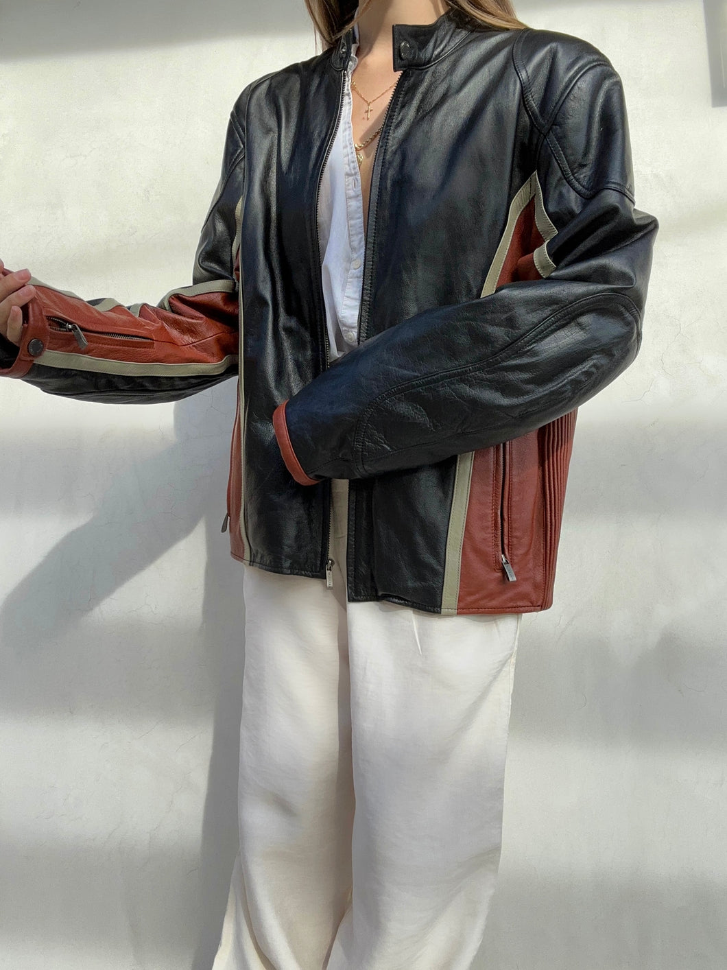 Vintage Wilson Leather Moto Jacket