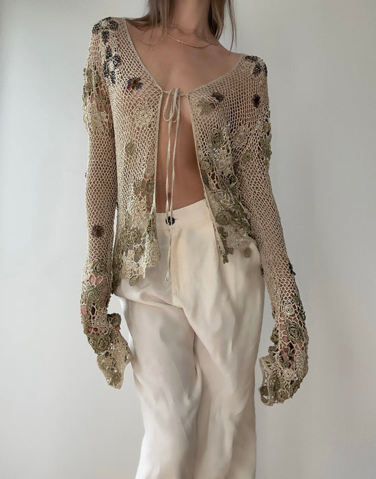 1990's Gianfranco Ferre Hand-Knit Top