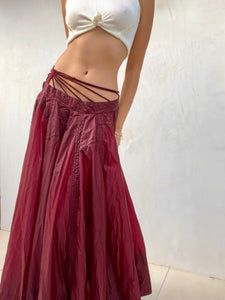 RARE S/S 2002 Jean Paul Gaultier Red Nylon Parachute Skirt