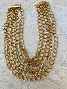 Chunky Gold tone necklace