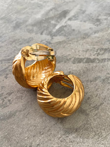 1980's Yves Saint Laurent Chunky Hoops