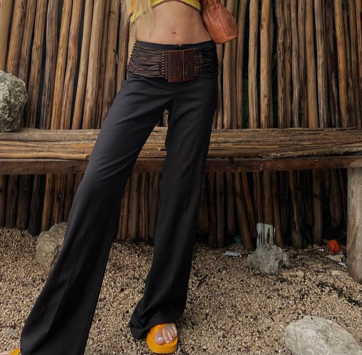90's Chloé mid-rise wide-leg pants