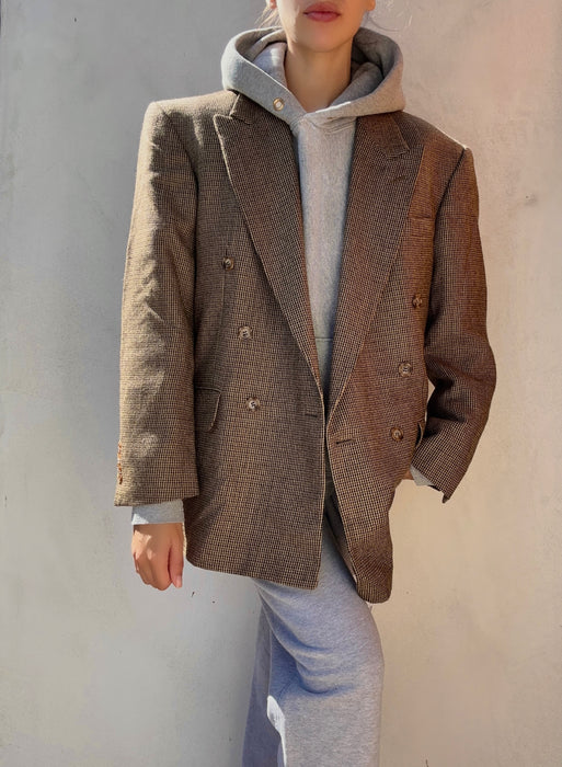 Vintage Oscar de la Renta Houndstooth Blazer