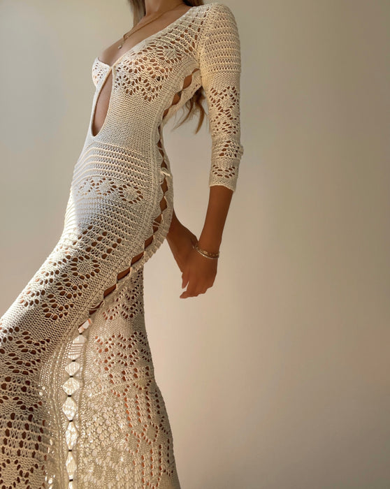 2010 Runway Emilio Pucci Crochet Knit Gown