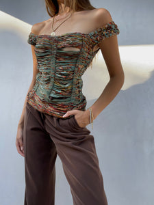 RARE Jean Paul Gaultier Corset Shredded Top