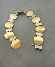 Load image into Gallery viewer, RARE 1960&#39;s Givenchy Gold / Silver Hardware Chain-Link Belt

