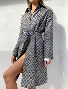 Vintage Gucci Canva Trench Coat