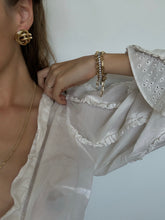 Load image into Gallery viewer, Vintage Knot Gold Tone Earrings
