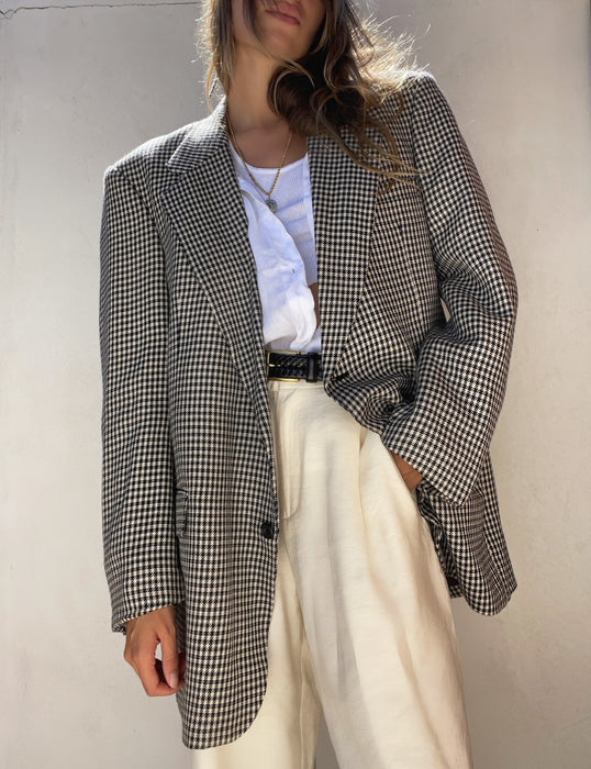 Vintage Guy Laroche Paris houndstooth Blazer