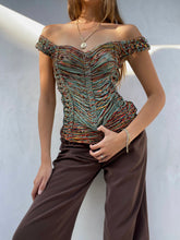 Load image into Gallery viewer, RARE Jean Paul Gaultier Corset Shredded Top

