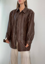 Load image into Gallery viewer, Vintage Pierre Cardin Brown Leather Jacket
