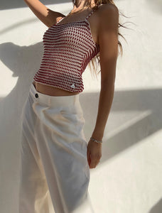 2000's Chanel Knit Beaded Cami