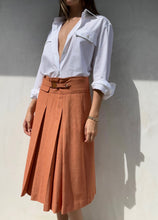 Load image into Gallery viewer, 1990&#39;s Dries Van Noten Twill Pleated A-Line Skirt Set
