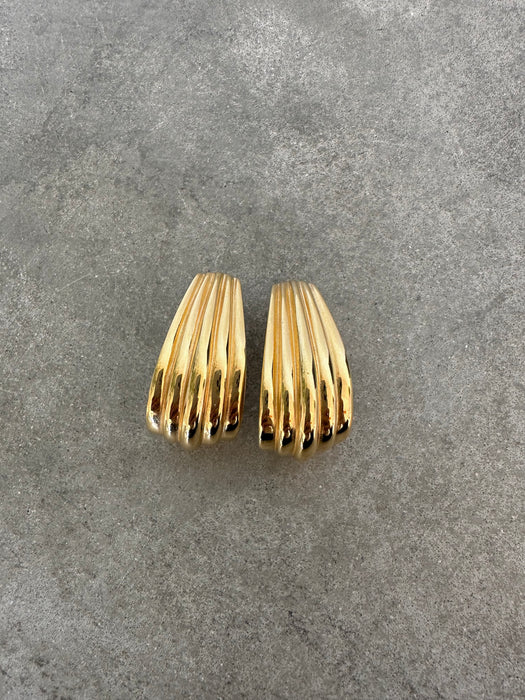 1990's Givenchy Large Half Moon Earrings