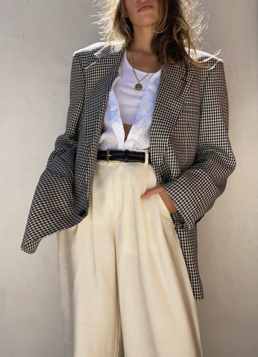 Vintage Guy Laroche Paris houndstooth Blazer