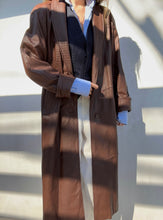 Load image into Gallery viewer, Vintage Pelle New York Brown Geniune Leather Trench
