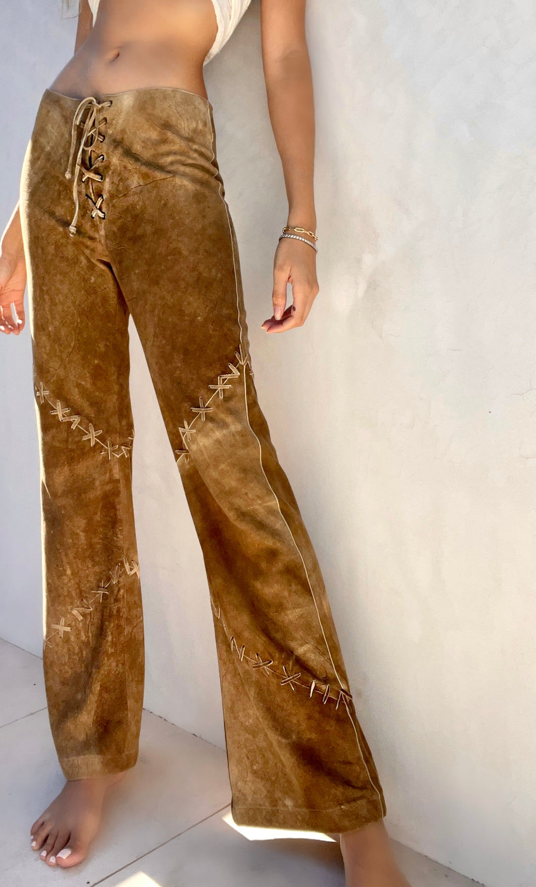 Incredible Prandina Italy Suede Pants