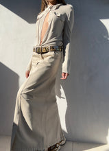 Load image into Gallery viewer, 90&#39;s Dries Van Noten Beige Denim Skirt
