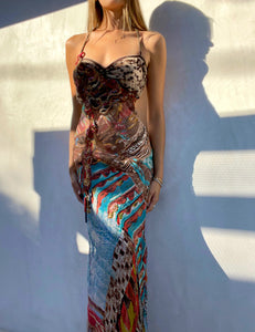 Vintage Save The Queen Silk Gown