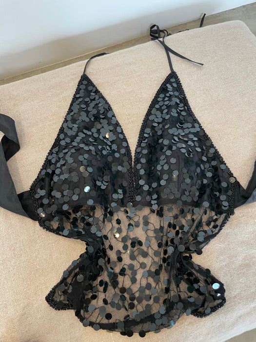RARE Gianni VERSACE Couture Beaded Top