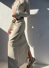Load image into Gallery viewer, 90&#39;s Dries Van Noten Beige Denim Skirt
