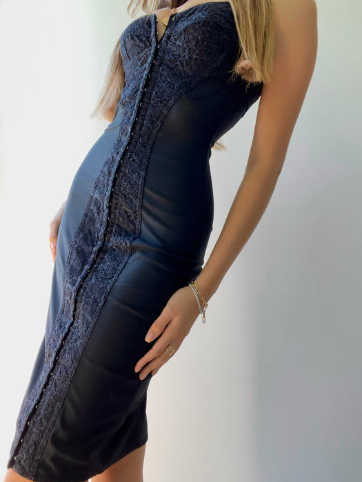 1990's DOLCE & GABBANA Corset Bustier Dress
