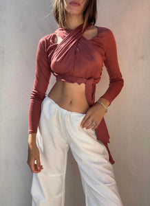 Vintage Gucci Tom Ford Wrap Blouse