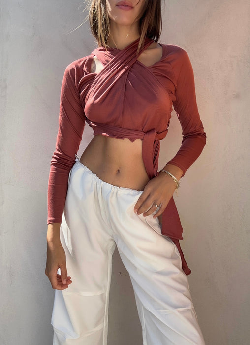 Vintage Gucci Tom Ford Wrap Blouse