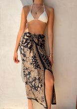 Load image into Gallery viewer, FRENCH DESIGNER EMANUEL UNGARO 100% SILK TIE SKIRT
