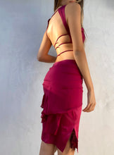 Load image into Gallery viewer, Gucci S/S 2005 Runway Bustier Open Cutout Back Silk Dress
