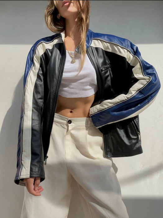 Vintage Wilson Leather Moto Jacket