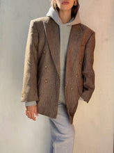 Load image into Gallery viewer, Vintage Oscar de la Renta Houndstooth Blazer
