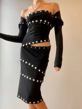 Load image into Gallery viewer, F/W 2003 Dolce &amp; Gabbana Runway Black Snap-Up Dress
