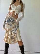 Load image into Gallery viewer, ICONIC 2003 Roberto Cavalli Tattoo Print Silk Skirt
