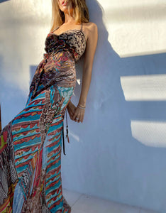 Vintage Save The Queen Silk Gown