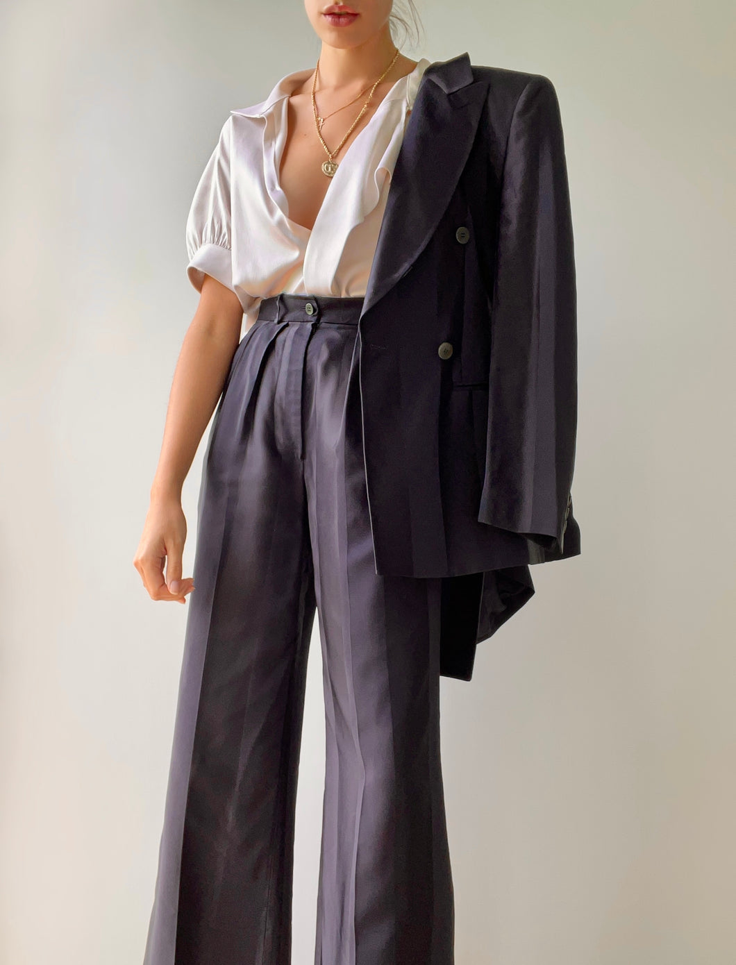 Giorgio Armani Pinstripe Pant Suit