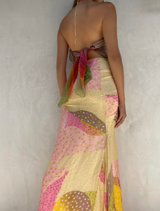 Vintage 1990's Christian Lacroix Silk Gown