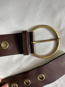 Vintage Miu Miu Brown Leather belt