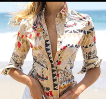 Load image into Gallery viewer, PRADA button up shirt.
